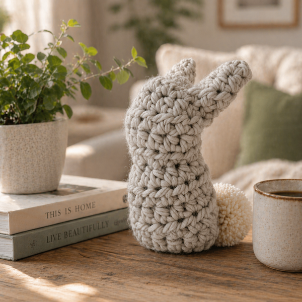 One Square Stuffed Bunny Crochet Pattern