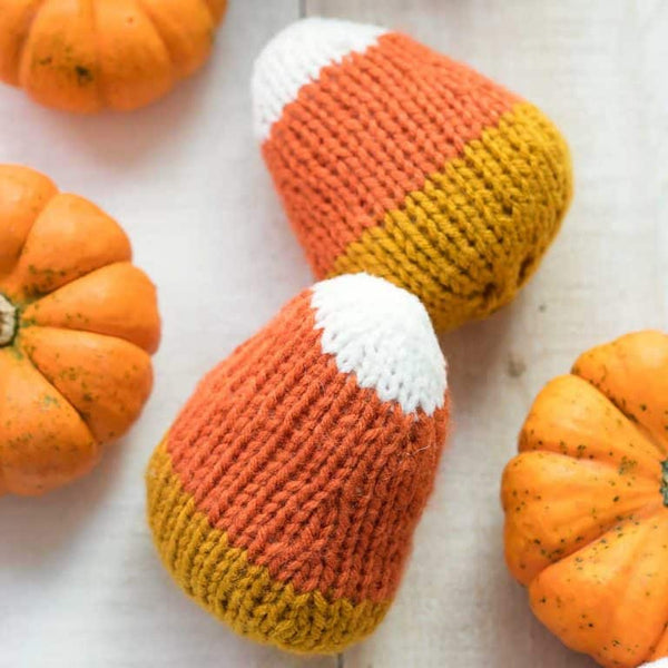 Plush Candy Corns Knitting Pattern