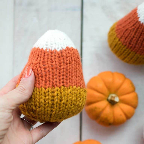 Plush Candy Corns Knitting Pattern