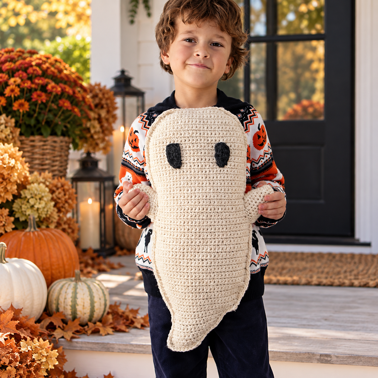Easy Giant Plush Ghost Crochet Pattern