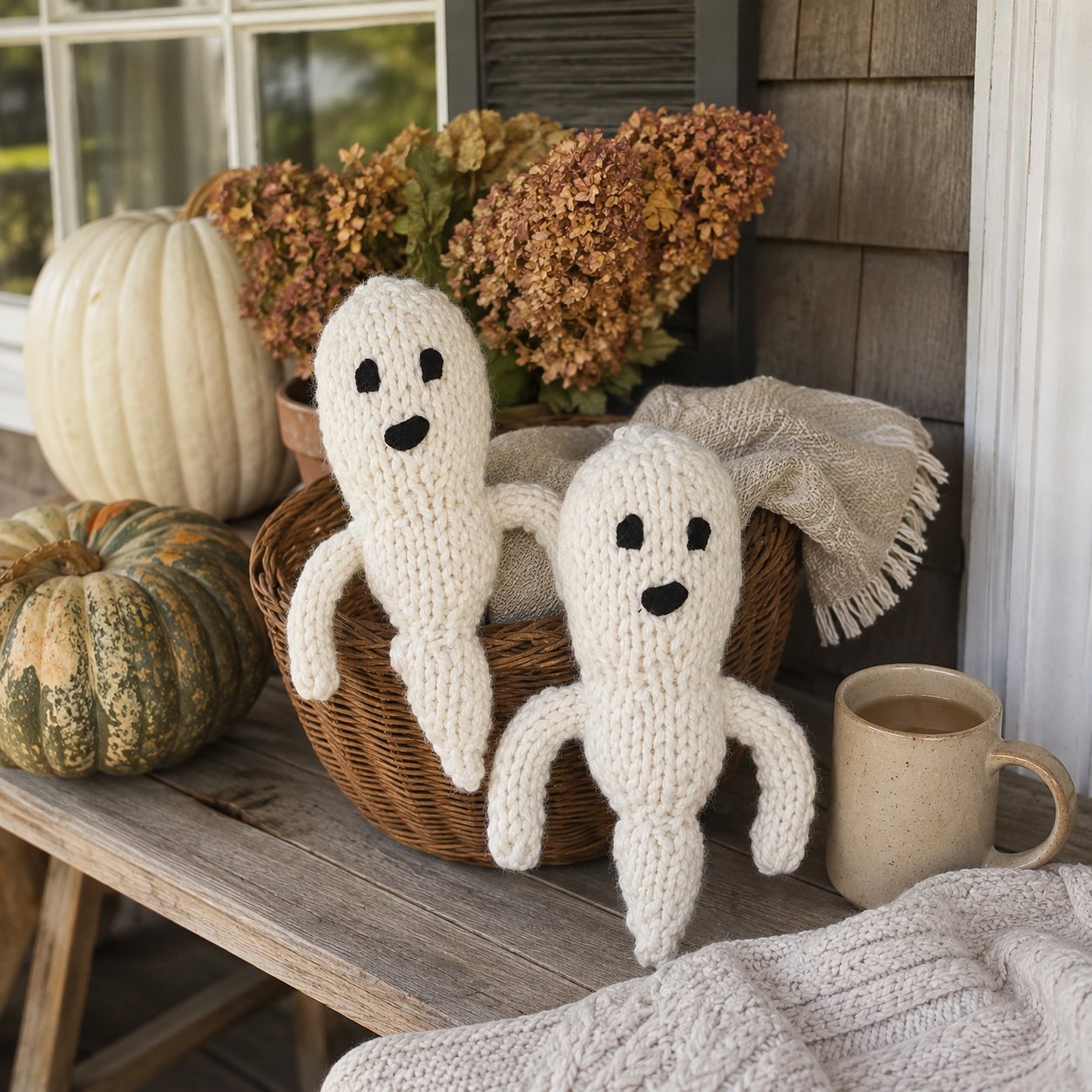 Easy Plush Ghost Knitting Pattern