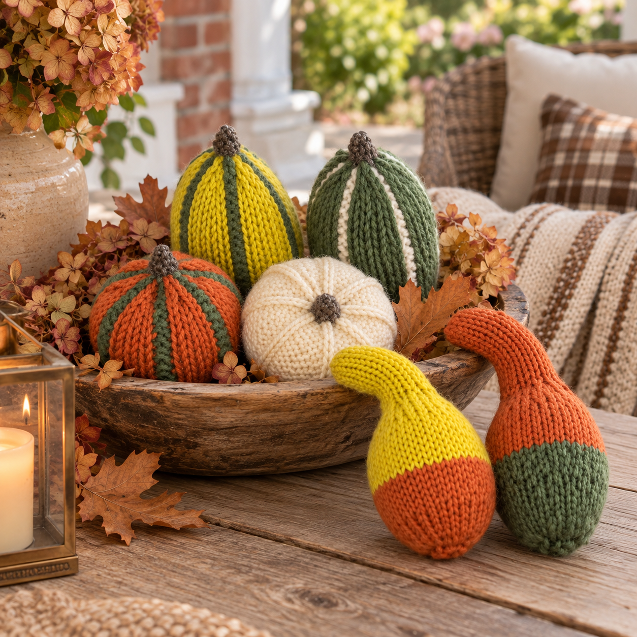 Easy Gourd Knitting Pattern