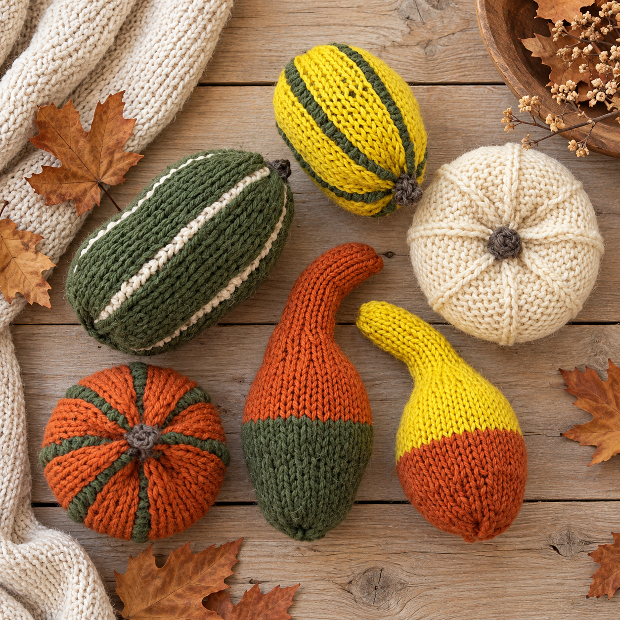 Easy Gourd Knitting Pattern