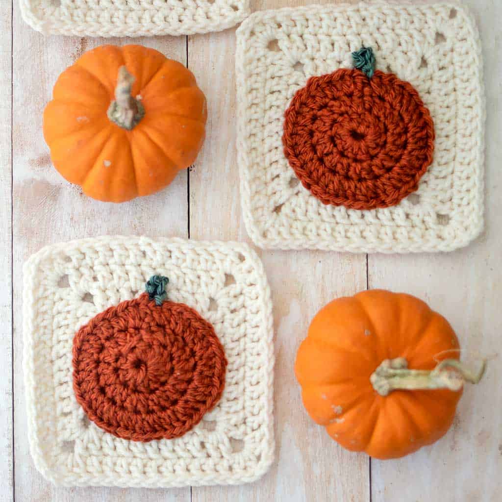 Pumpkin Granny Square Crochet Pattern