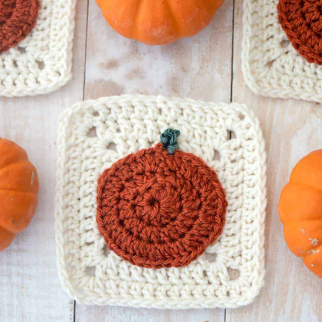 Pumpkin Granny Square Crochet Pattern