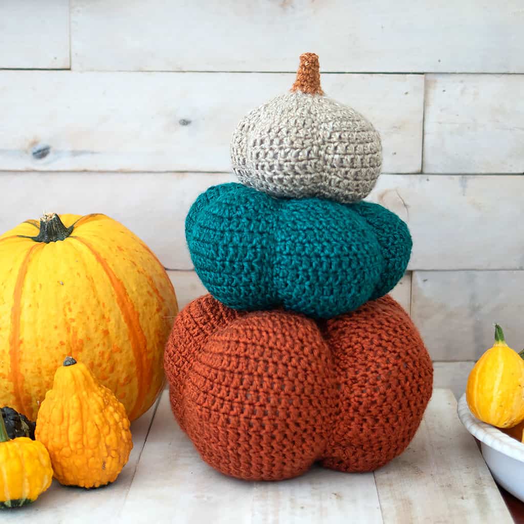 Easy Pumpkin Topiary Crochet Pattern