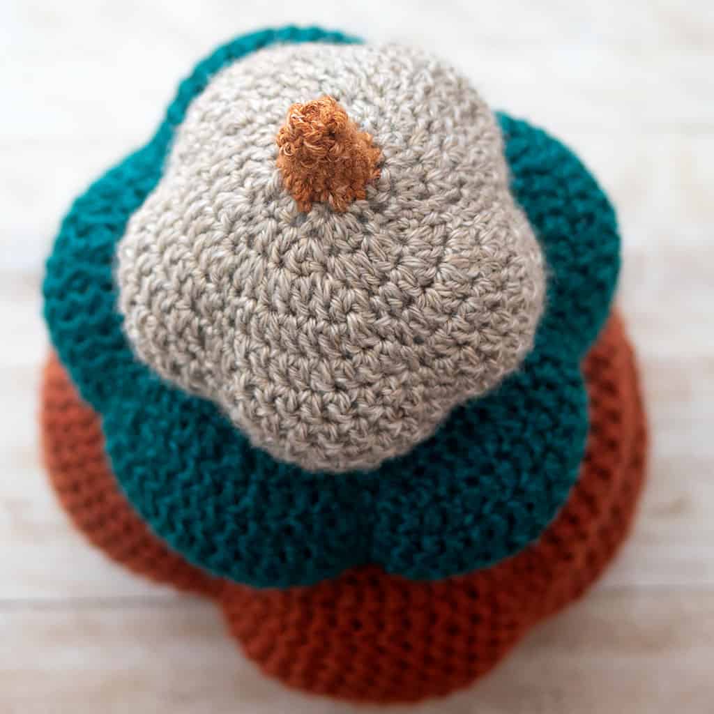 Easy Pumpkin Topiary Crochet Pattern