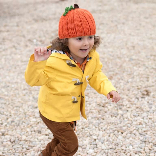 Kids Pumpkin Hat Knitting Pattern