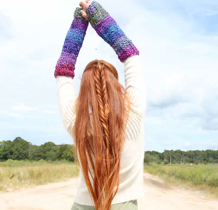 Easy Bulky Yarn Arm Warmers Knitting Pattern