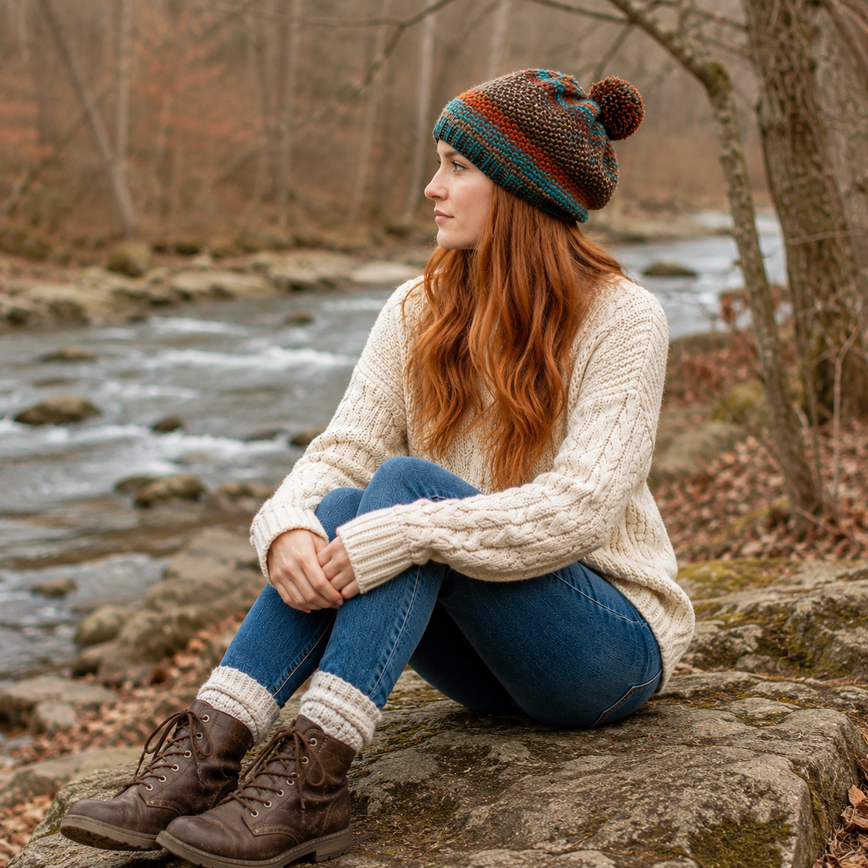 Seed Stitch Hat Knitting Pattern