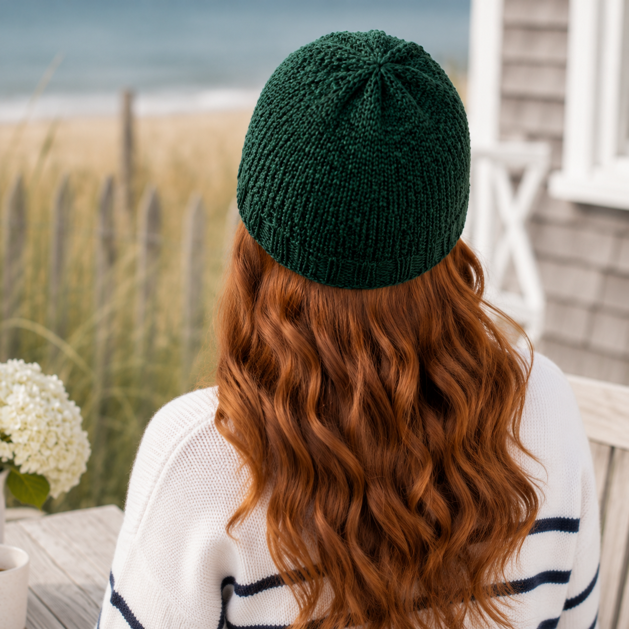 Seed Stitch Beanie Knitting Pattern