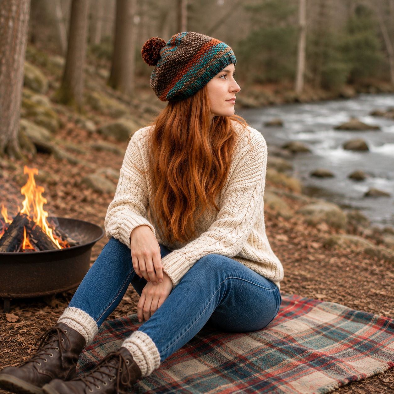 Seed Stitch Hat Knitting Pattern