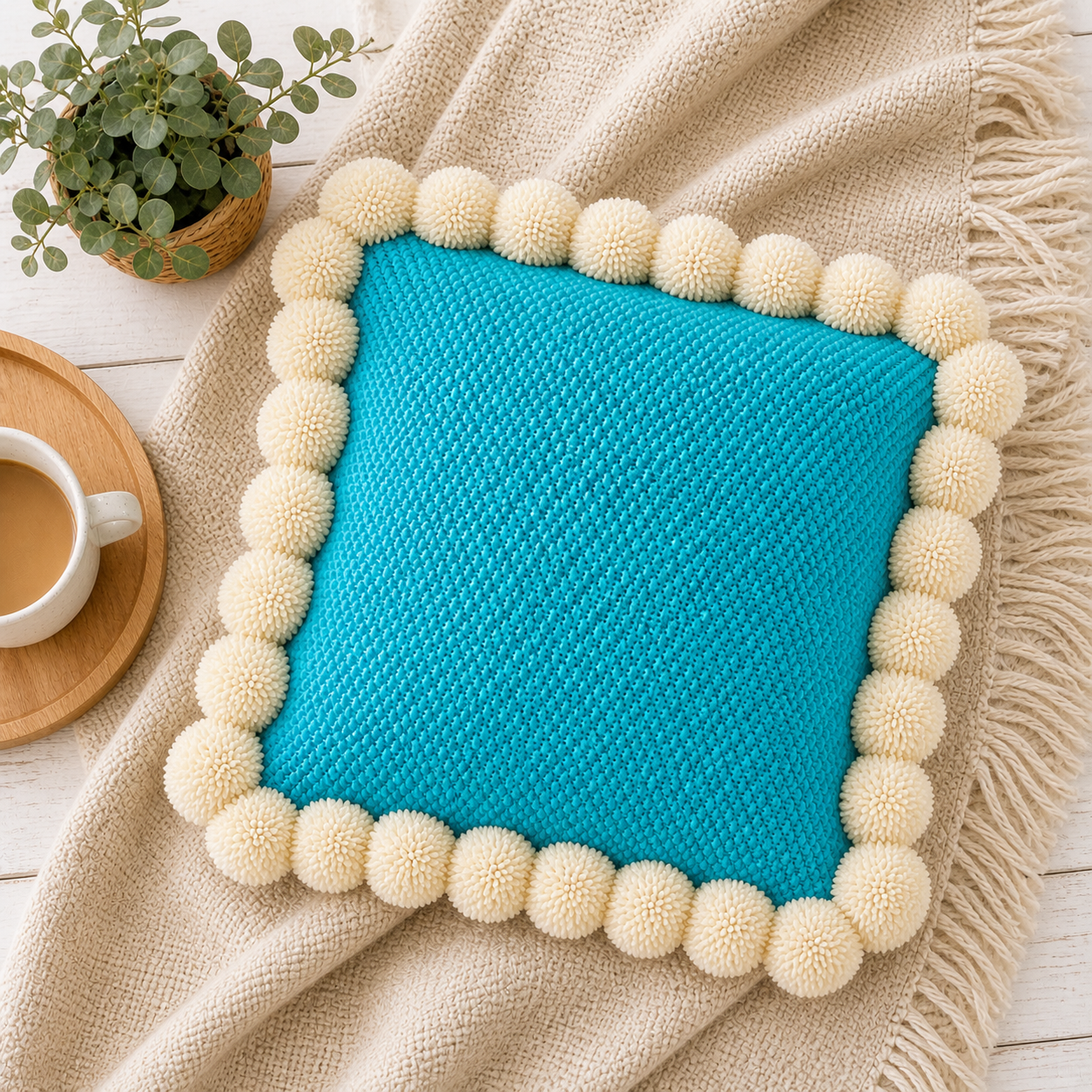 Seed Stitch Pillow Knitting Pattern