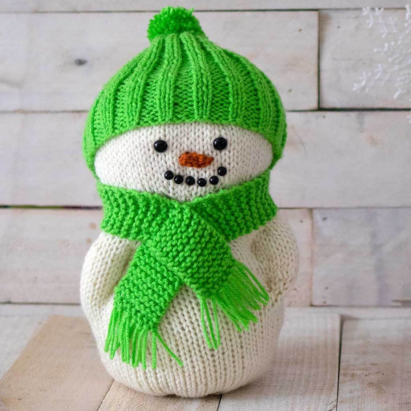 Plush Snowman Knitting Pattern