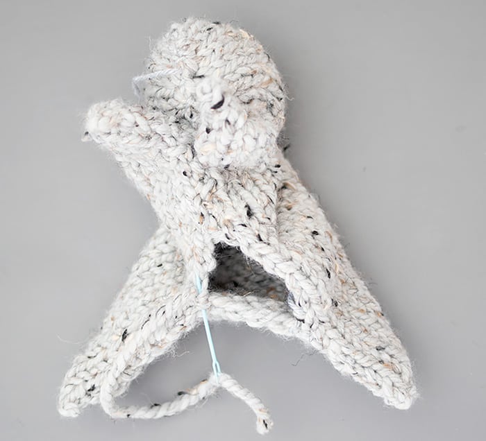 One Square Plush Bunny Knitting Pattern