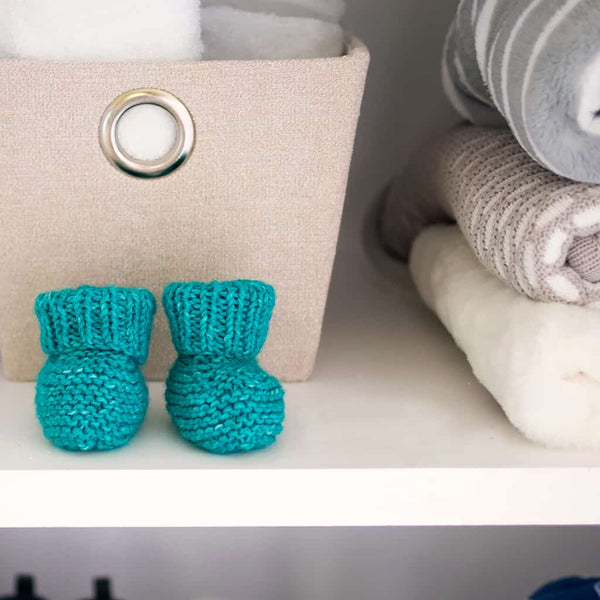 Straight Needle Baby Booties