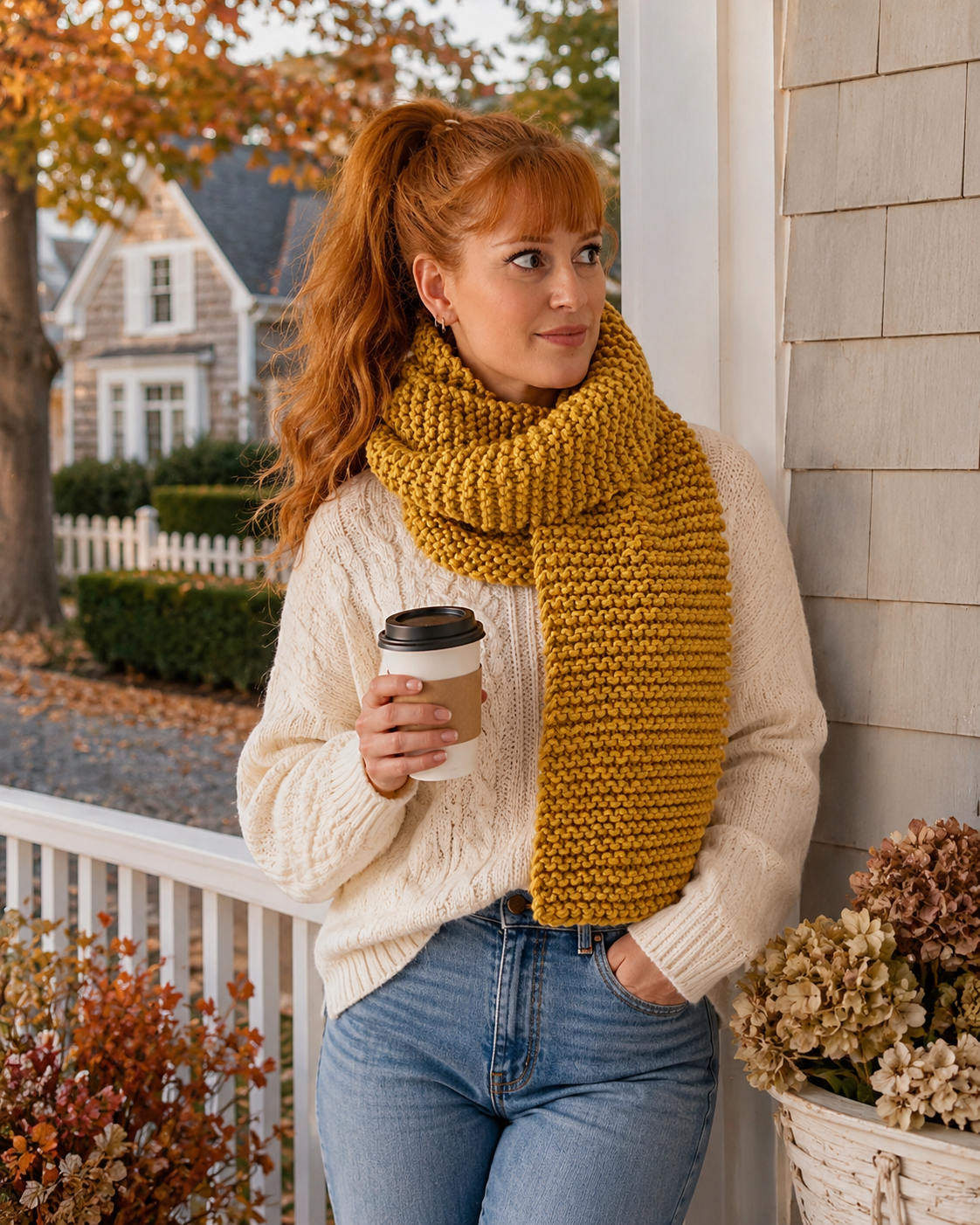Easy Super Bulky Scarf Knitting Pattern