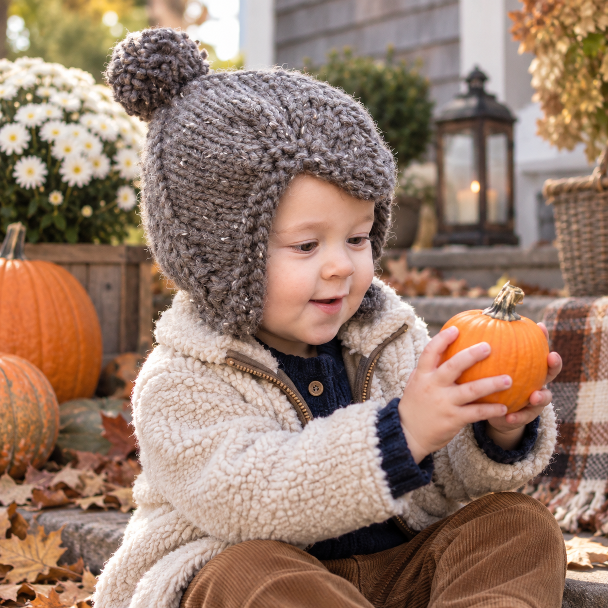 Super Bulky Toddler Ear Flap Hat Knitting Pattern