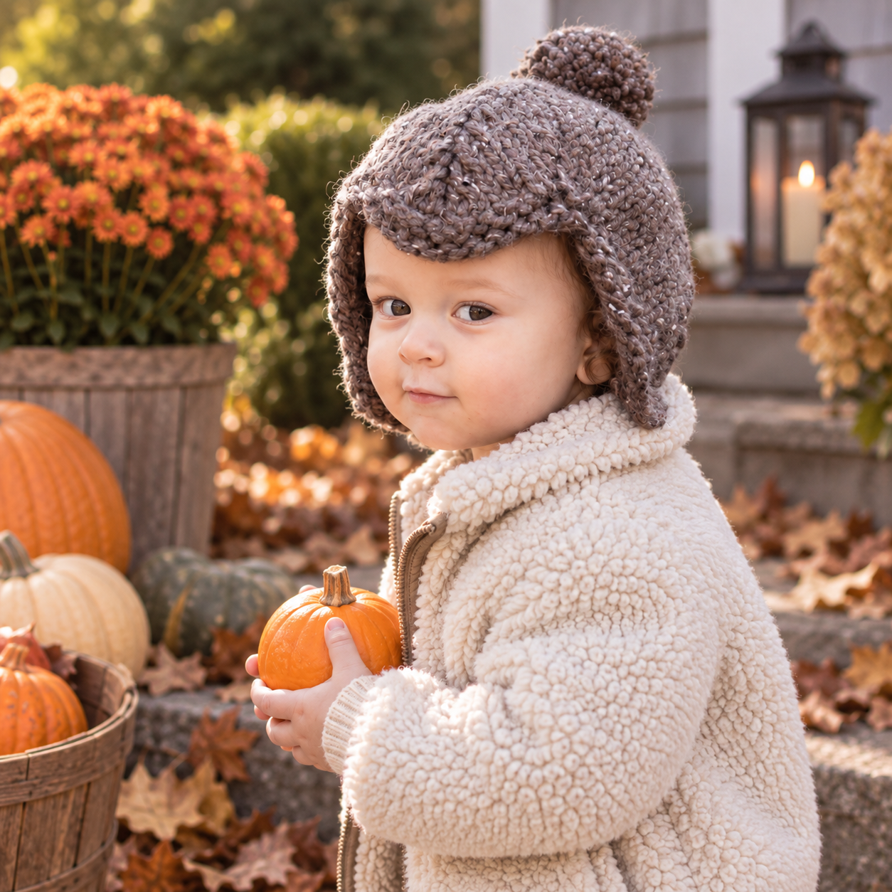 Super Bulky Toddler Ear Flap Hat Knitting Pattern
