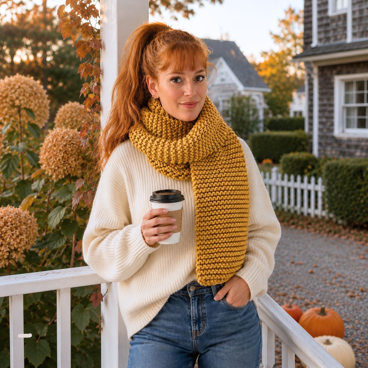 Easy Super Bulky Scarf Knitting Pattern