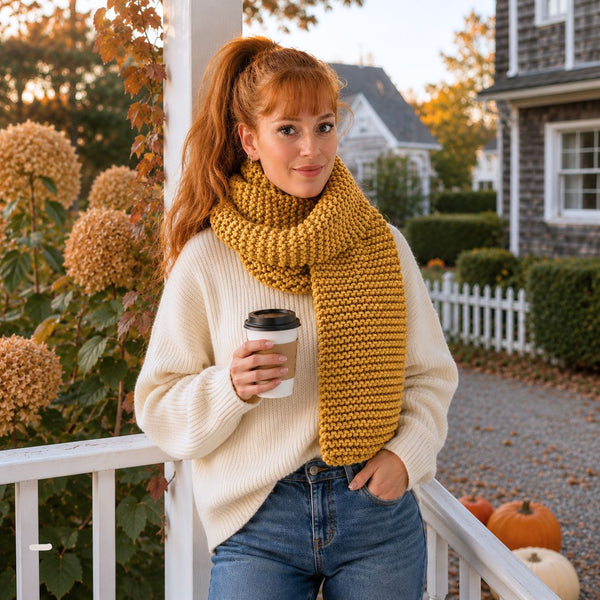 Easy Super Bulky Scarf Knitting Pattern