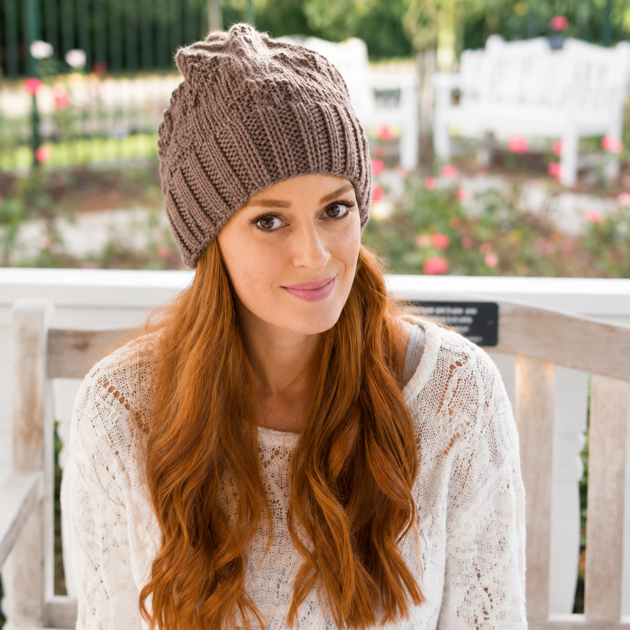 Textured Slouch Hat Knitting Pattern