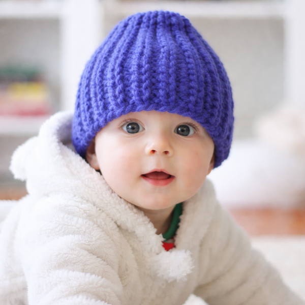 Easy Baby Beanie Knitting Pattern