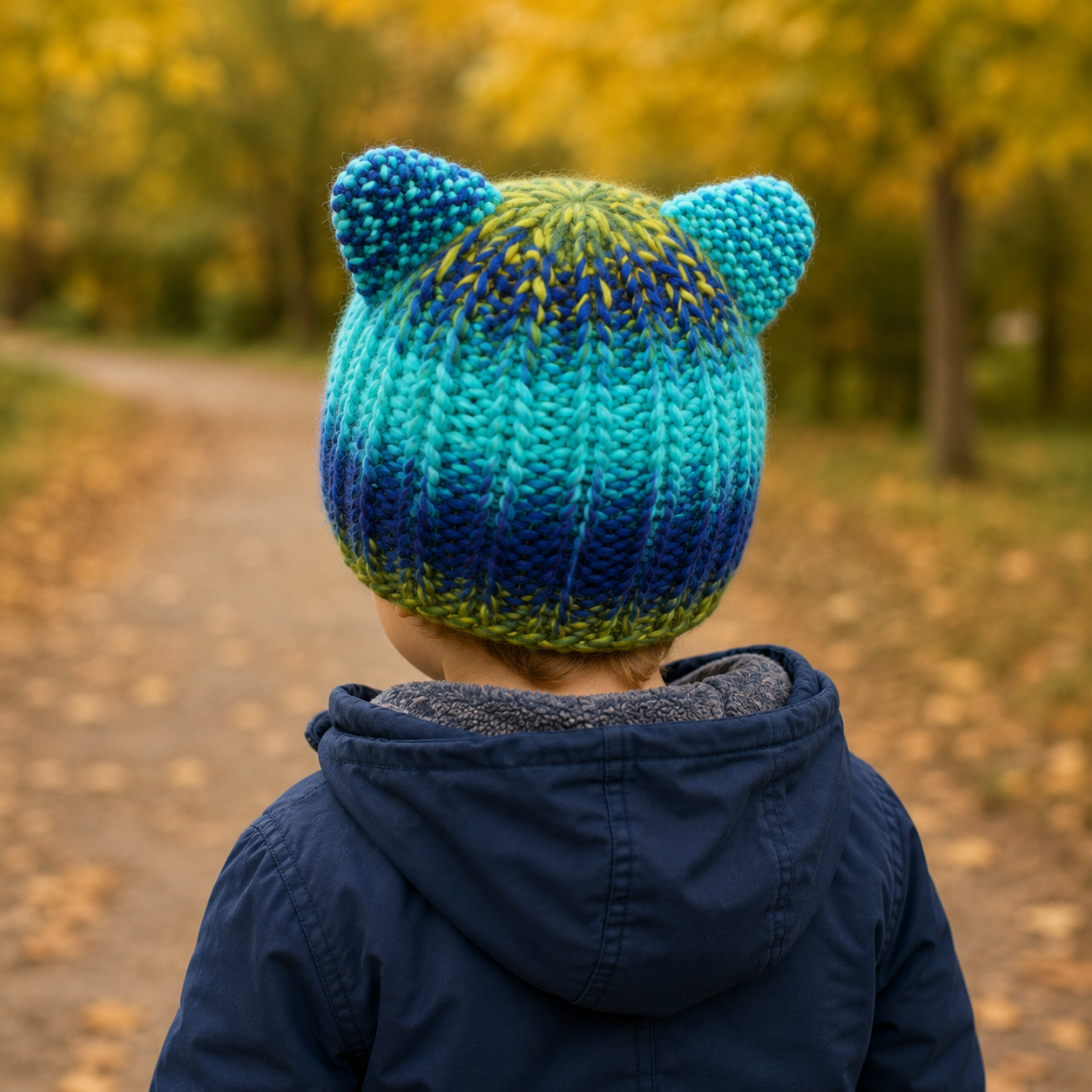 Toddler Bear Hat Knitting Pattern