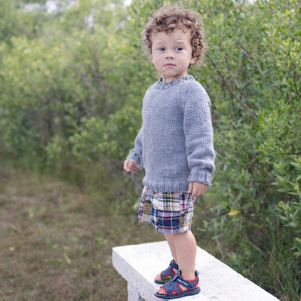 Easy Cotton Toddler Sweater Knitting Pattern