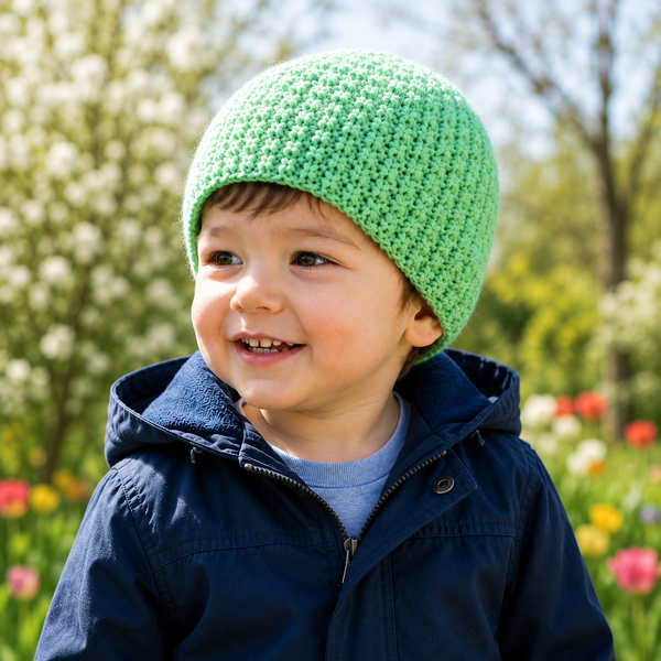 Easy Irish Moss Hat Knitting Pattern
