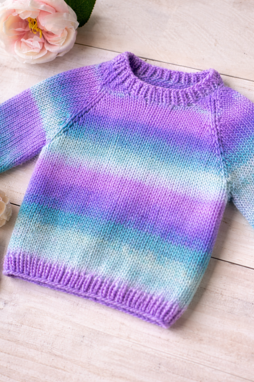 Top Down Baby Sweater