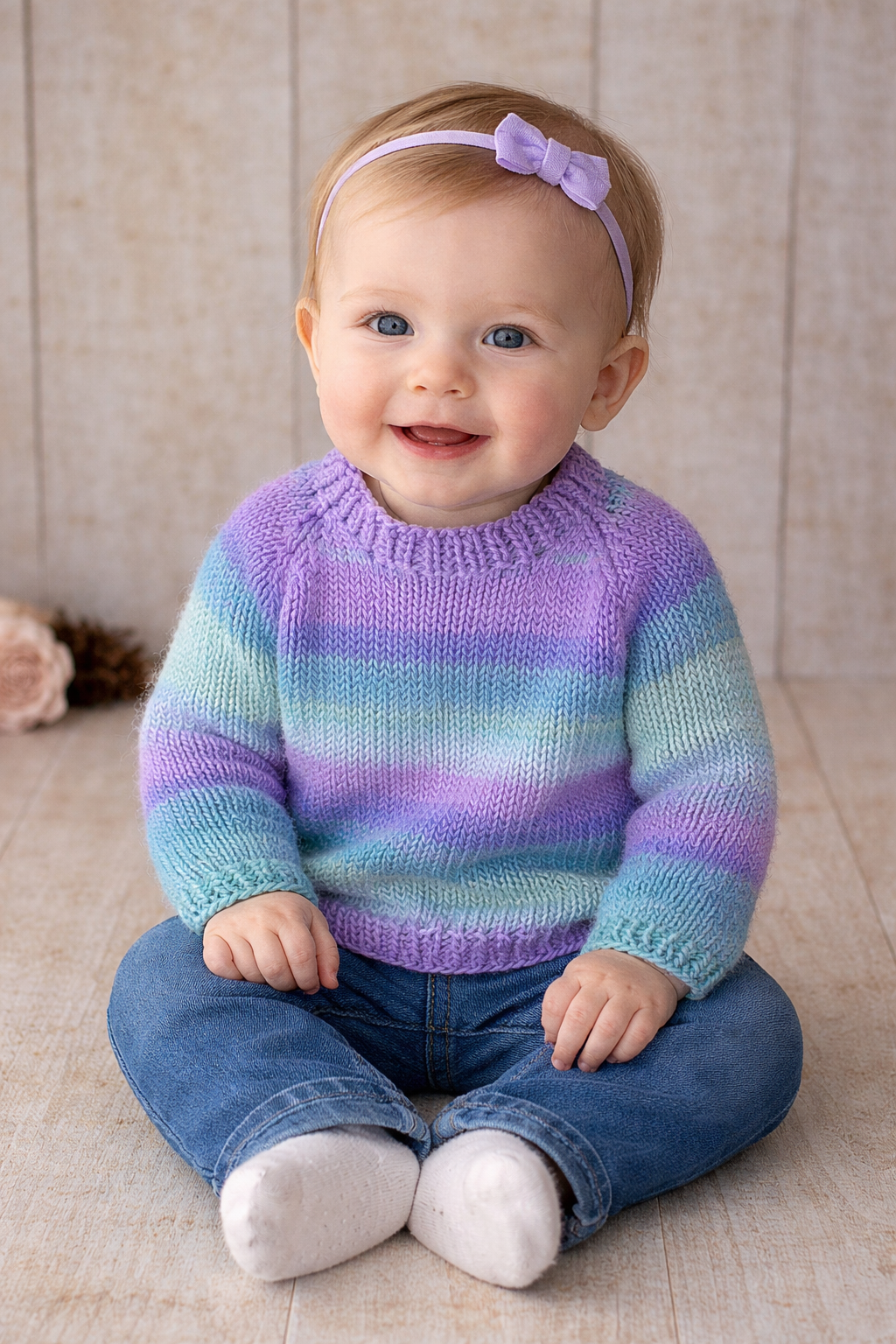 Top Down Baby Sweater