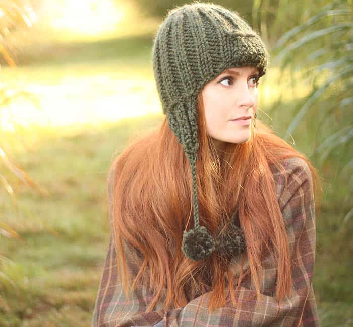 Easy Trapper Hat Knitting Pattern