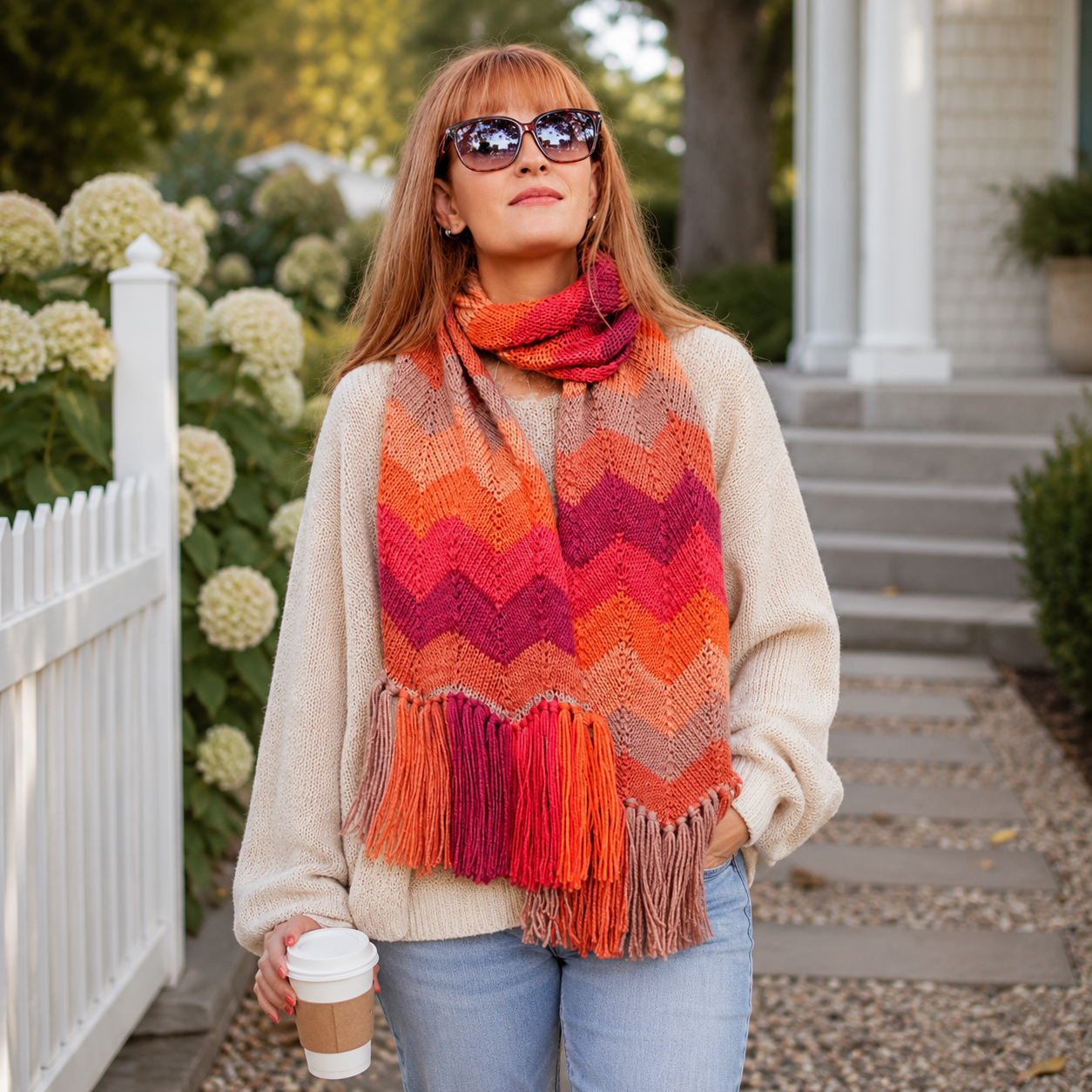 Easy Wave Scarf Knitting Pattern