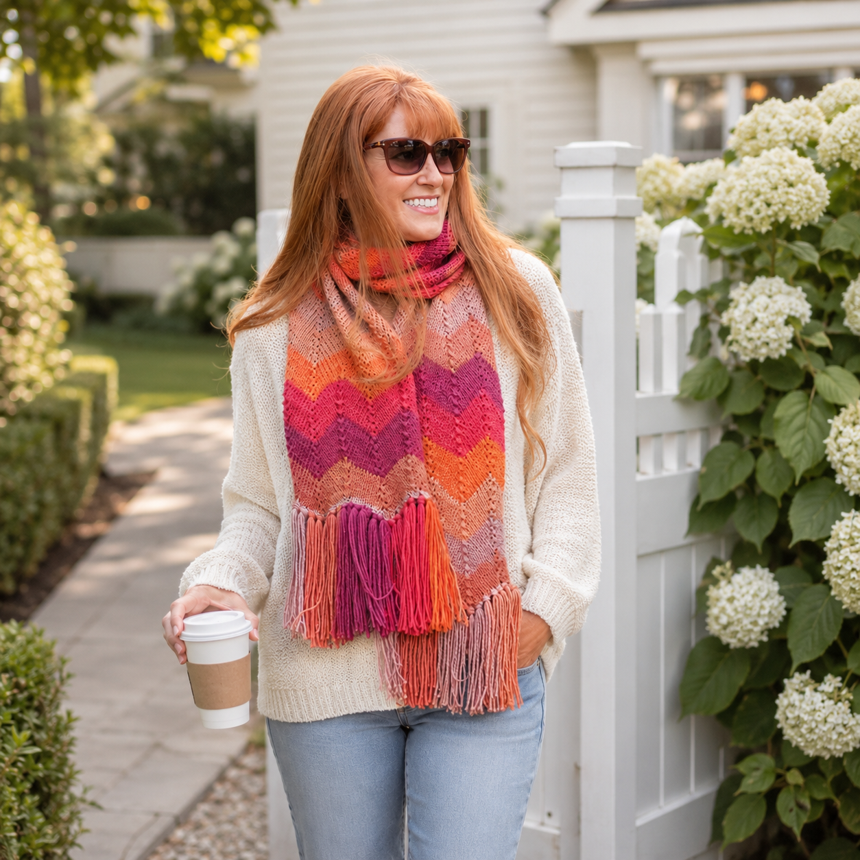 Easy Wave Scarf Knitting Pattern