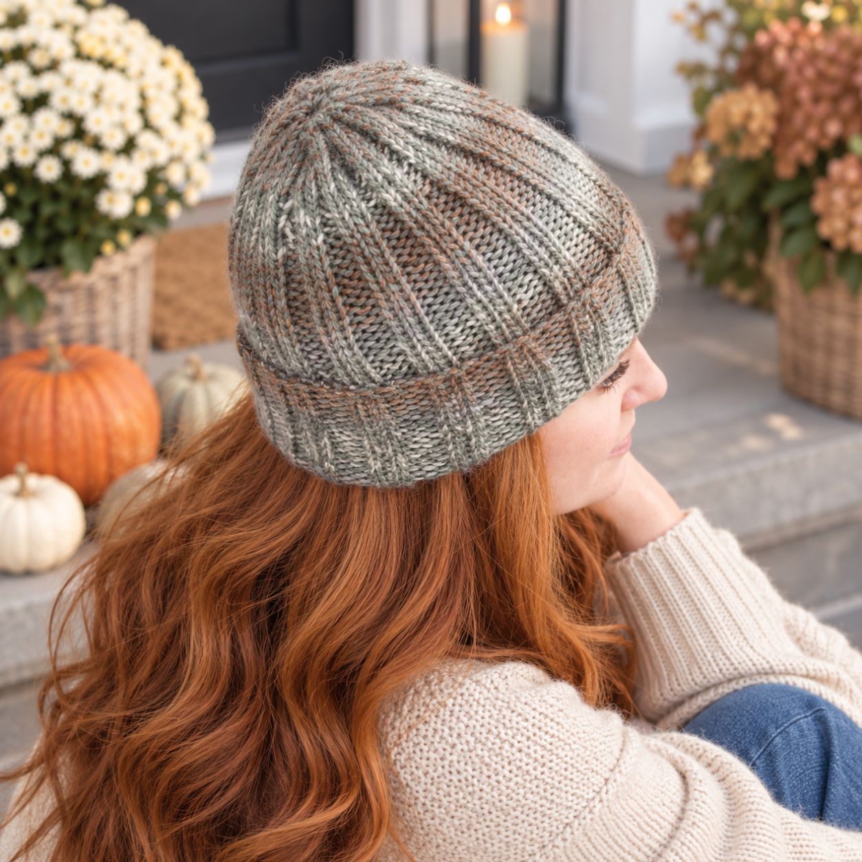 Women’s Flat Knit Hat Free Pattern