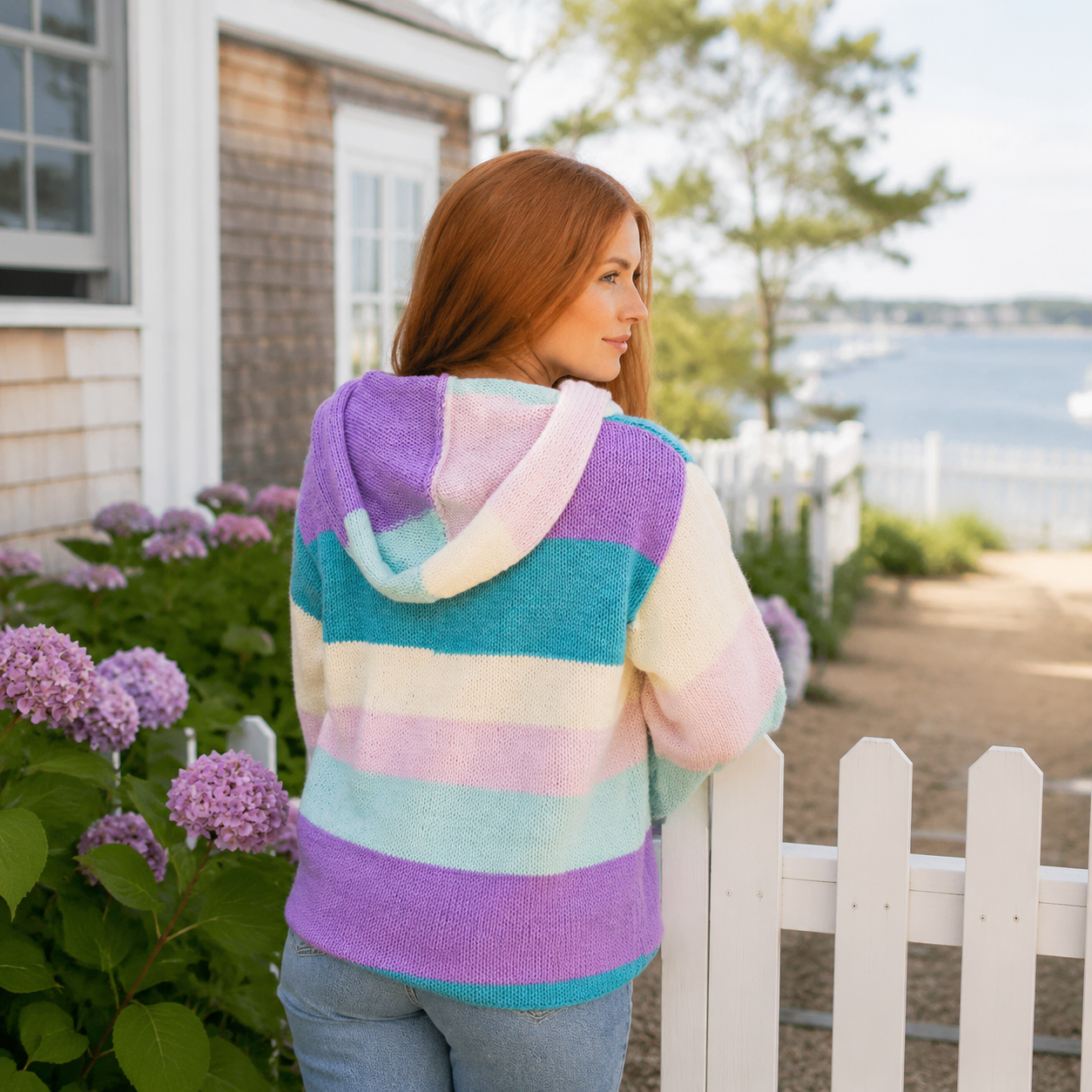 Womens Hooded Sweater Knitting Pattern