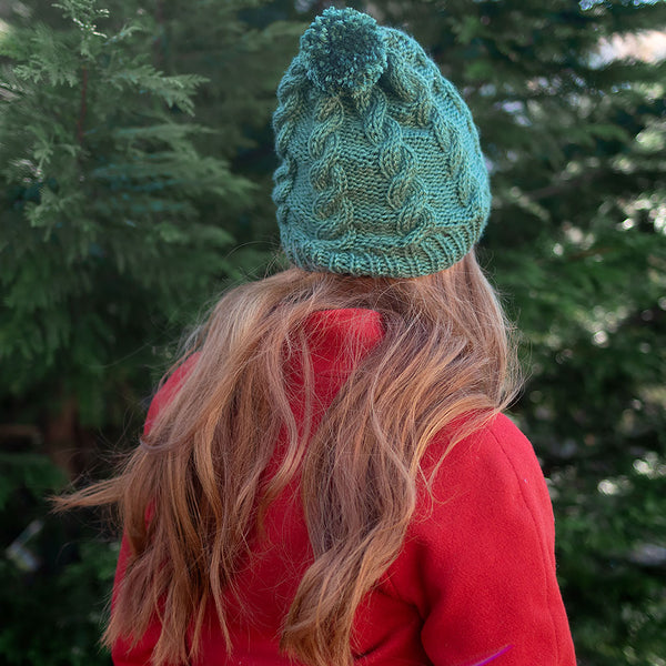 Cable Knit Slouch Hat