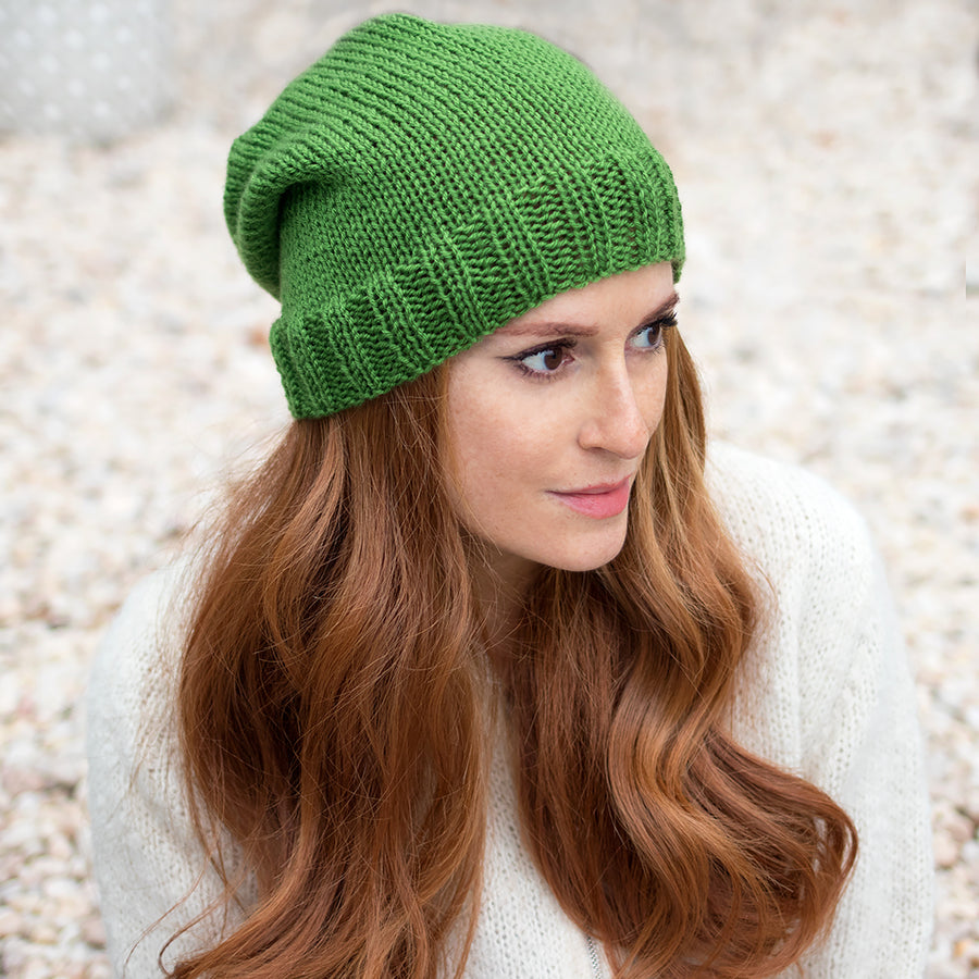 Beginner Flat Knit Hat Gina Michele Knitting