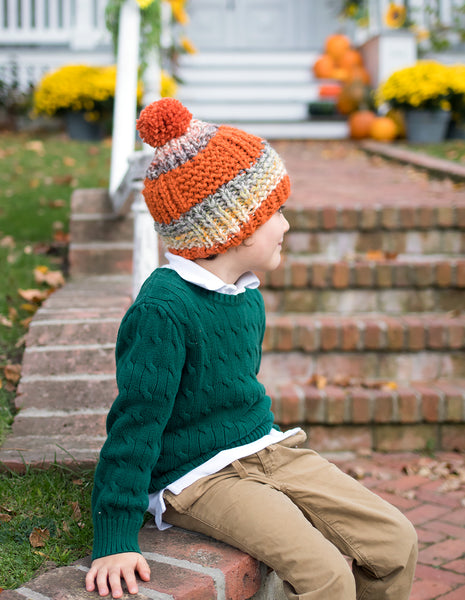 Kid's Beginner Flat Knit Hat