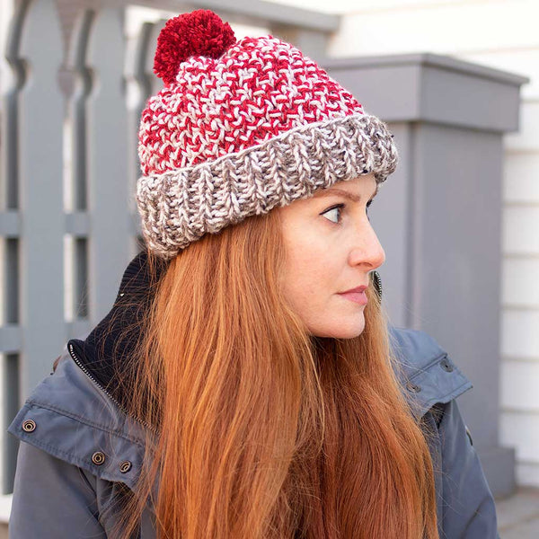 Double Strand Knit Hat