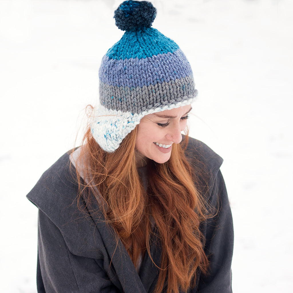 Flat Knit Thick & Quick Hat – Gina Michele Knitting