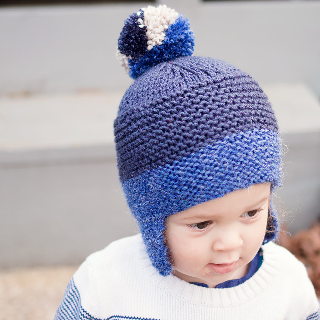 Flat Knit Toddler Ear Flap Hat Gina Michele Knitting