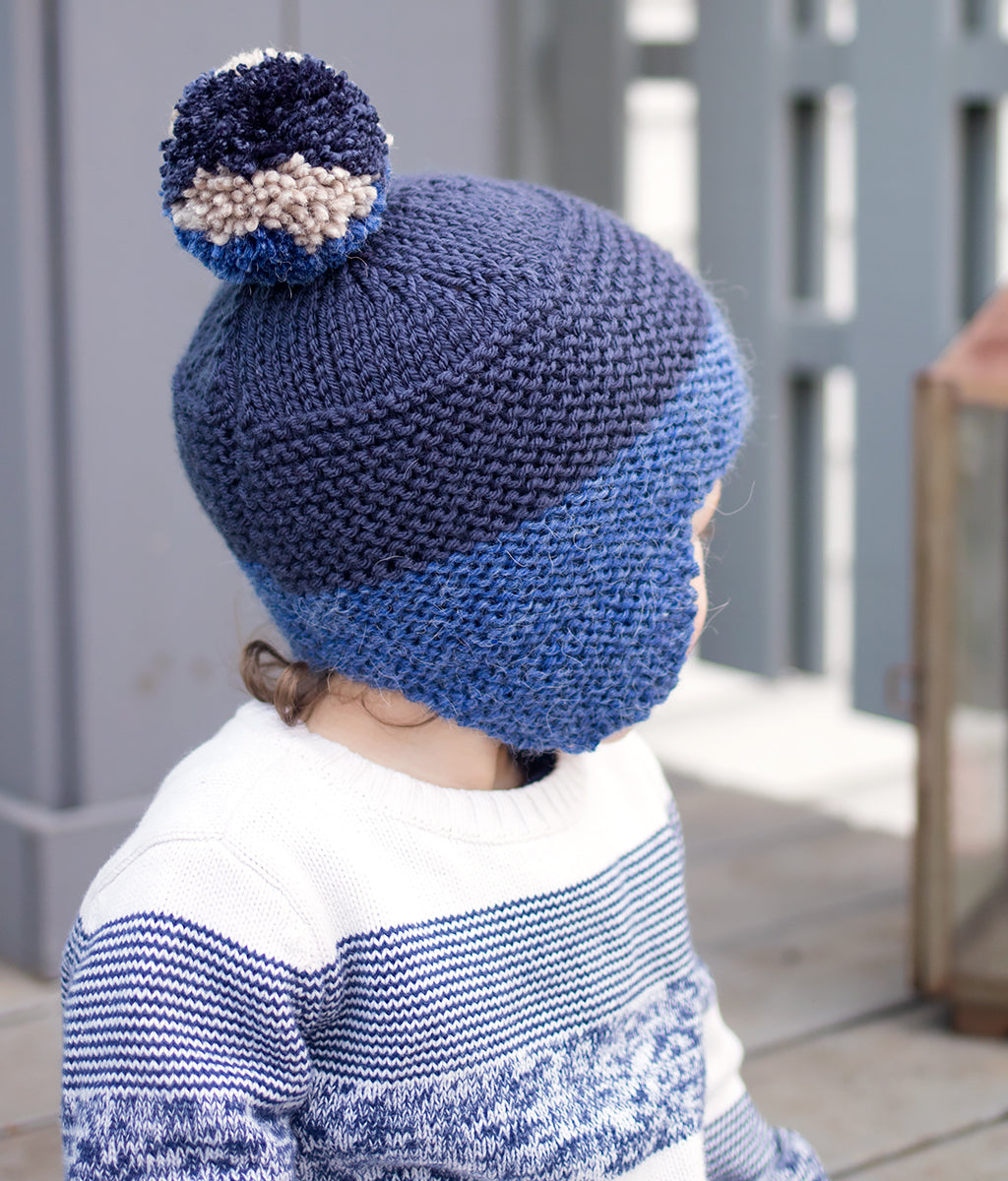 Flat Knit Toddler Ear Flap Hat