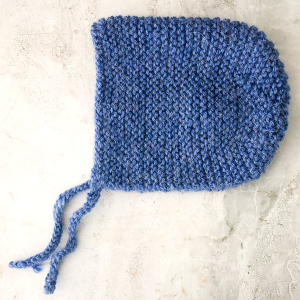 Flat Knit Bonnet Knitting Pattern