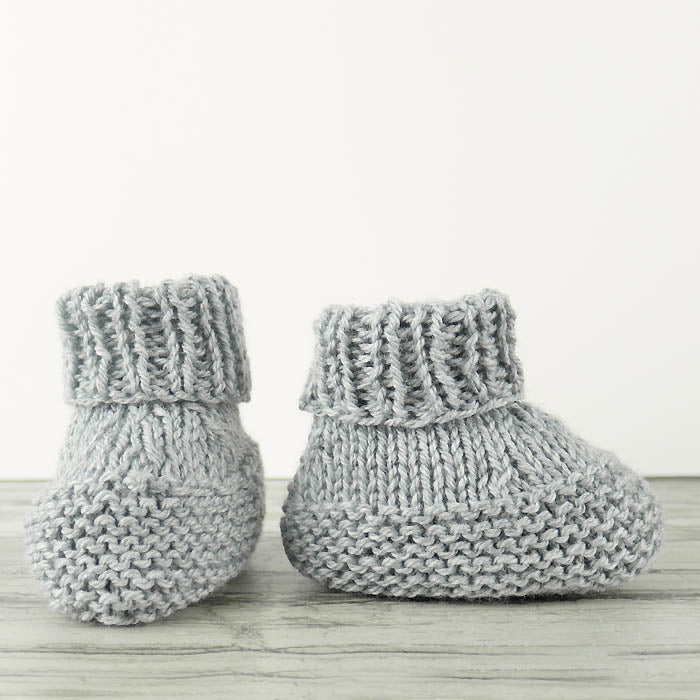 Flat Knit Booties Knitting Pattern