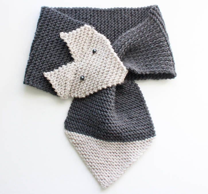 Fox Scarf Knitting Pattern