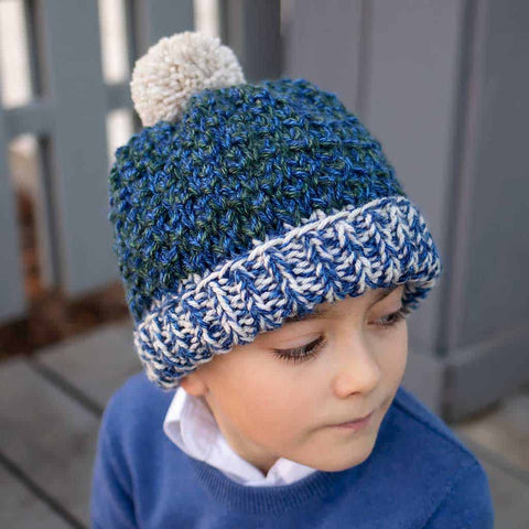 Kids Double Strand Knit Hat
