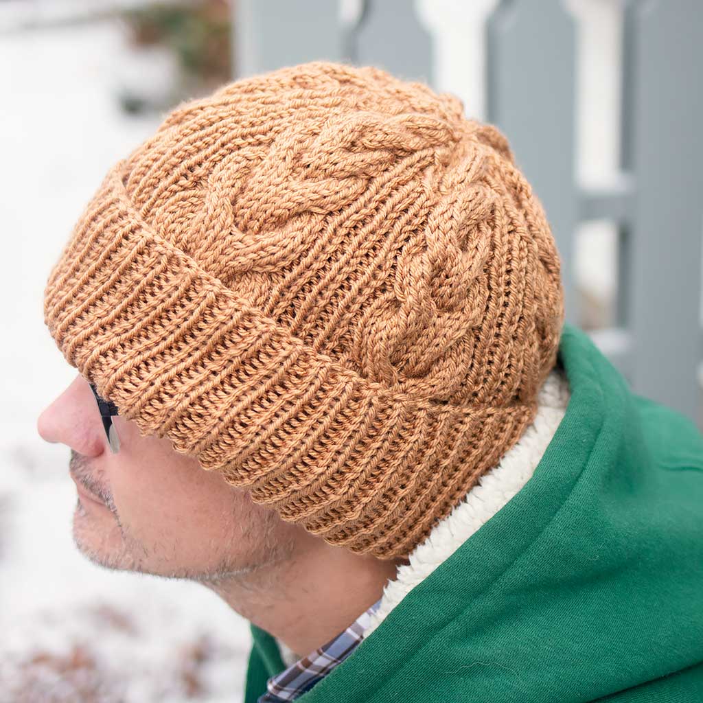 Mens Cable Knit Hat