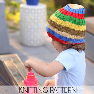 Cotton Slouch Hat Knitting Pattern